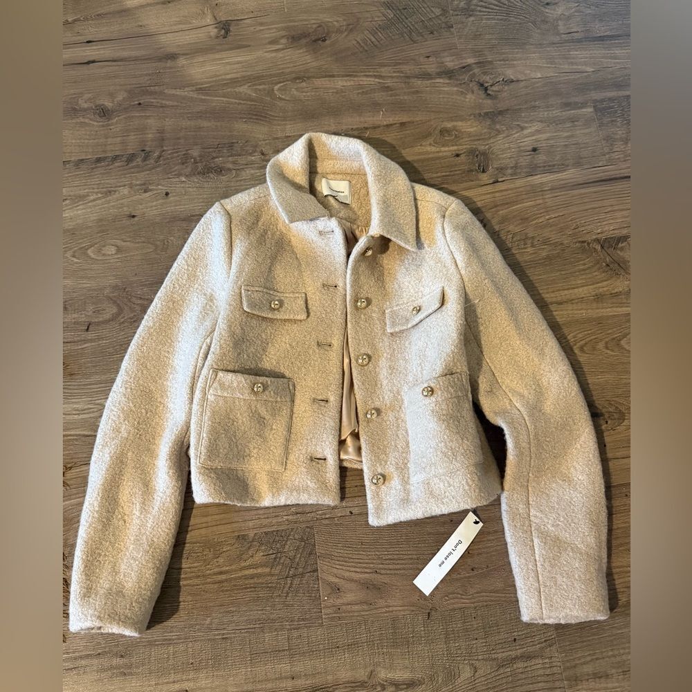 NWT Reformation Marin Jacket in Cream Size X Small - Picture 5 of 5